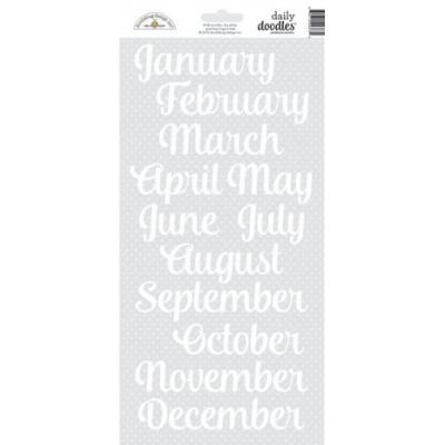 Doodlebug Daily Doodles Sticker - Calendar Months